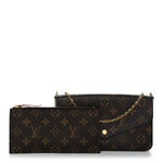 Monogram Pochette Felicie Chain Wallet Fuchsia