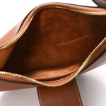 Smooth Calfskin Medium Strap Ava Triomphe Shoulder Bag Tan