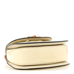 Patent Crystal Mini Bamboo 1947 Top Handle Chain Bag White