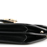 Dollar Calfskin Small Interlocking G Shoulder Bag Black