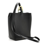 Nappa VLogo Bold Bucket Bag Black