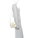 Calfskin Y Quilted Monogram Toy Loulou Crossbody Bag Crema Soft