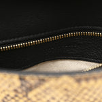 Roxy Snakeskin Blondie Chain Shoulder Flap Bag Roccia