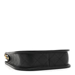 Calfskin Quilted Small Hobo Black