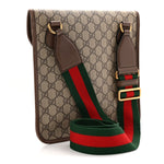 GG Supreme Monogram Web Medium Neo Vintage Flap Messenger Bag Beige New Acero