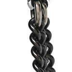 Patent Shearling Medium Soho Chain Shoulder Bag Black