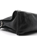 Chevre Silver Metallic Edge Hardware City Black