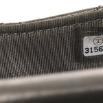 Metallic Calfskin Quilted Mini Coco Mail Clutch Ruthenium