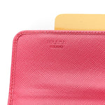 Saffiano Crystal Continental Flap Wallet Peonia