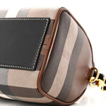 E-canvas Check Mini Bowling Bag Dark Birch Brown