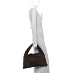 Suede Intrecciato Small Hop Fondant