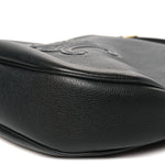 Supple Calfskin Cuir Triomphe Medium Heloise Shoulder Bag Black