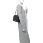 Lambskin Quilted Chain To Chain Flap Black