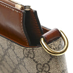 GG Supreme Monogram Small Zip Top Tote Beige Tuscany