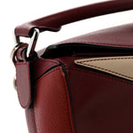Calfskin Small Puzzle Bag Wine Garnet