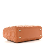 Lambskin Cannage Small Lucky Badges My Lady Dior Orange