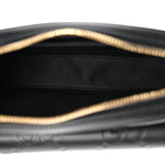 Calfskin GG Super Mini Debossed Chain Wallet Black