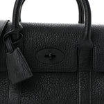 Natural Grain Small Bayswater Satchel Black