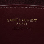 Patent Calfskin Mini Voltaire Top Handle Bag Dark Wine
