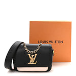 Grained Calfskin Lockme Tender Black