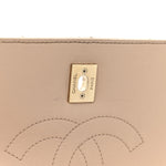 Lambskin Quilted Small Trendy CC Dual Handle Flap Bag Beige
