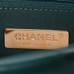 Lambskin Quilted Medium Chanel 19 Flap Green