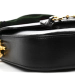 Azalea Calfskin Web Mini Horsebit 1955 Shoulder Bag Black