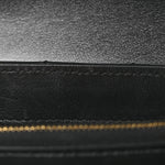 Calfskin Diagonal Quilted Jackhammer 24 Shoulder Bag Black