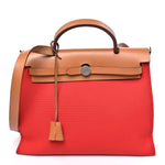 Vache Hunter Toile Herbag Zip 31 PM Rouge Tomate Natural