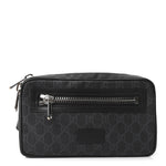 Soft GG Supreme Monogram Web Belt Bag Black Grey