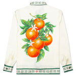 Printed L/S Silk Shirt - La Fleur De L'Oranger