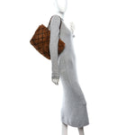 Lapin Fur Quilt Pattern Tote Brown