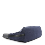 Calfskin Denim Large The Bow Bag Blue Black