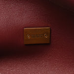Smooth Calfskin Small Bel Air Clutch On Strap Dark Burgundy