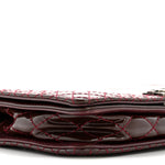 Patent Small Boy Reverso Flap Burgundy