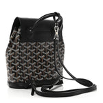 Goyardine Calfskin Mini Alpin Backpack Black