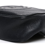 Pebbled Calfskin Mini Soho Disco Bag Black