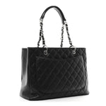 Caviar Quilted Grand Shopping Tote GST Black