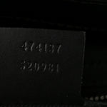 GG Supreme Monogram Appia Calfskin Web Flat Messenger Bag Black Grey