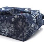 Denim Monogram Camouflage Large Backpack Blue