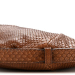 Snakeskin Buffalo Horn Mombasa Hobo Brown
