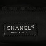Coated Canvas Quilted Large Paris Biarritz Tote Black
