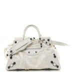 Agneau Arena Neo Cagole City Handbag Optic White