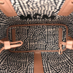 Metallic Visetos Medium Liz Reversible Shopper Tote Champagne Gold