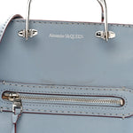 Calfskin The Short Story Shoulder Bag Blue Brown