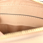Calfskin GG Super Mini Debossed Chain Wallet Light Beige