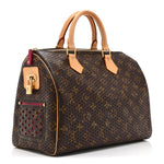 Monogram Perforated Speedy 30 Fuchsia