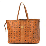 Visetos Large Liz Reversible Shopper Tote Cognac