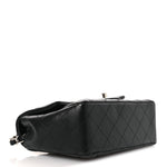 Lambskin Quilted Mini Rectangular Flap Black