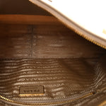 Re-Nylon Vitello Large Aimee Shoulder Bag Cammello